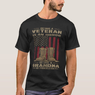 Being a Veteran Is an Honour- Gift for Grandpa T-Shirt