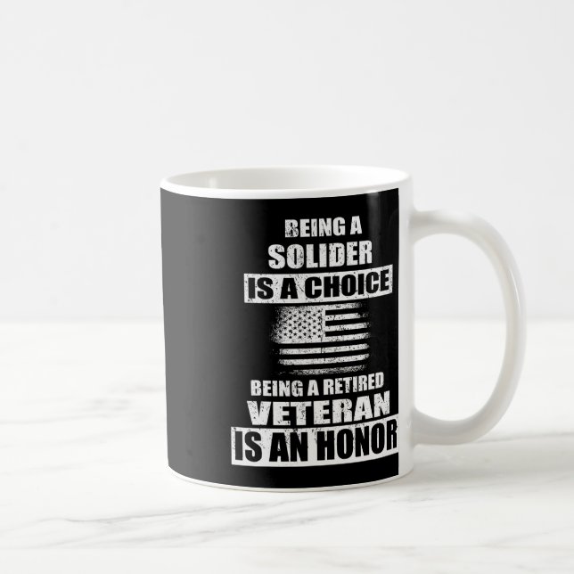 Being A Veteran Us Army Solider Independence Veter Coffee Mug (Right)