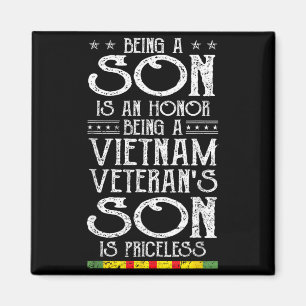 Being A Vietnam Veterans Son is Priceless Family Magnet