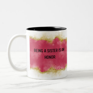 Being An Aunt is Priceless Pink Two sided Two-Tone Coffee Mug
