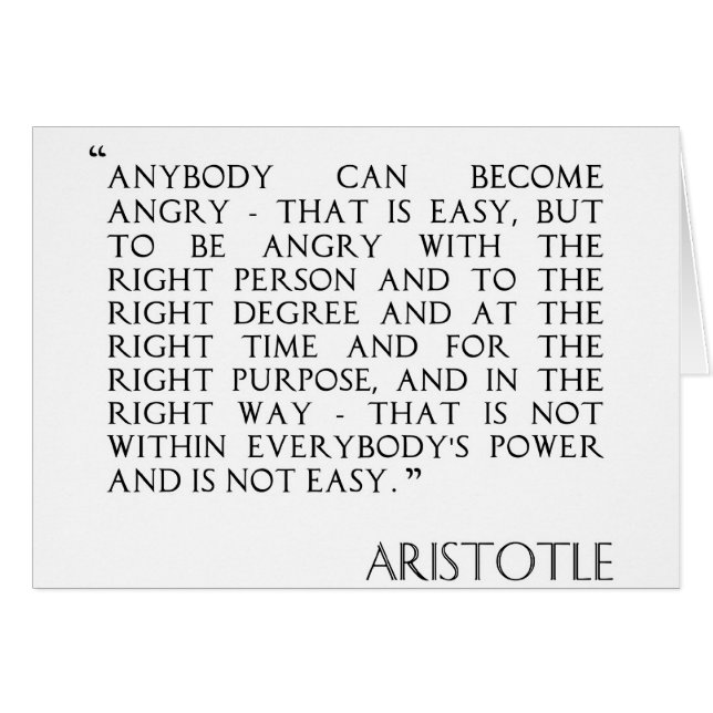 Being Angry card (Front Horizontal)