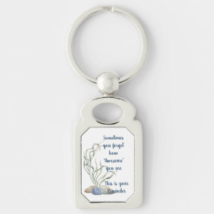 “Being Awesome”Rectangle Keychain