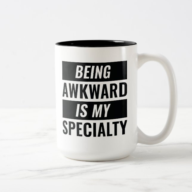 Being Awkward Two-Tone Coffee Mug (Right)