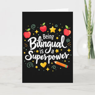 Being Bilingual Is A Superpower Ck To School Esl T Card