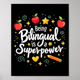 Being Bilingual Is A Superpower Ck To School Esl T Poster