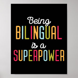 Being Bilingual Is A Superpower Dual Language Bili Poster