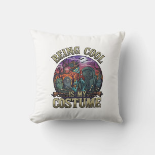 Being Cool Is Costume Halloween Zombie Graveyard_1 Cushion