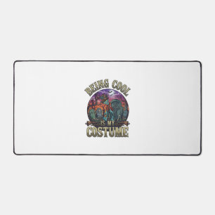 Being Cool Is Costume Halloween Zombie Graveyard_1 Desk Mat
