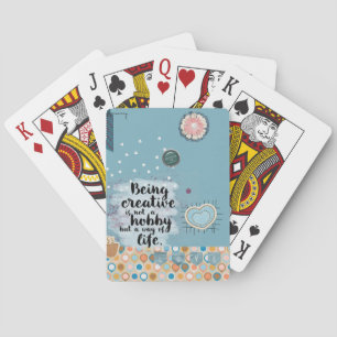 being creative playing cards
