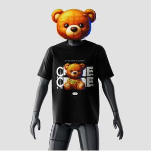 Being Cute is a Crime kawaii Teddy Bear  T-Shirt