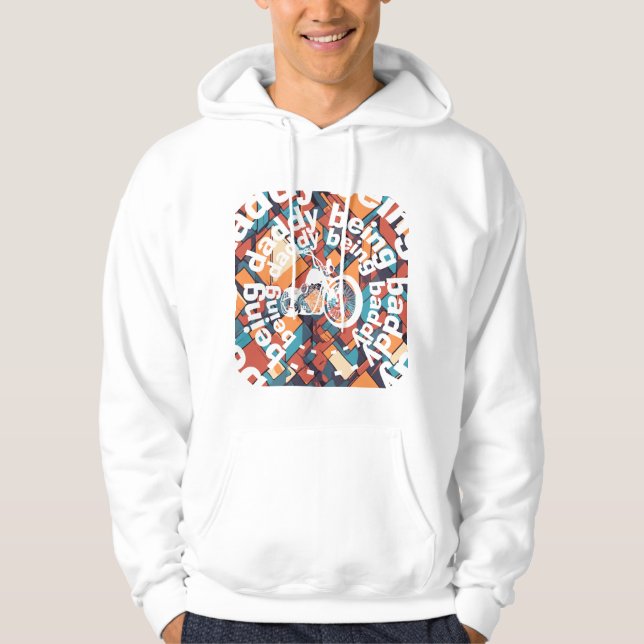 "Being Daddy Being Baddy" Chopper Daddy Geometric Hoodie (Front)