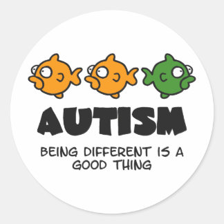 Being Different - autism design Classic Round Sticker