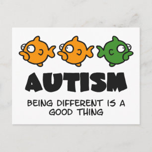 Being Different - autism design Postcard