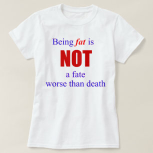 Being fat is not a fate.... plus size tank top
