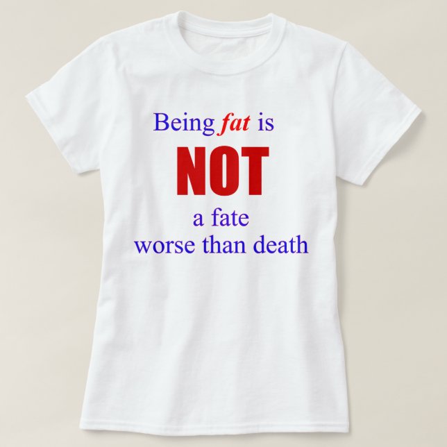 Being fat is not a fate.... plus size tank top (Design Front)
