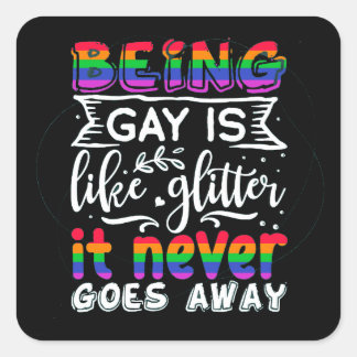 Being Gay is Like Glitter LGBT Sticker