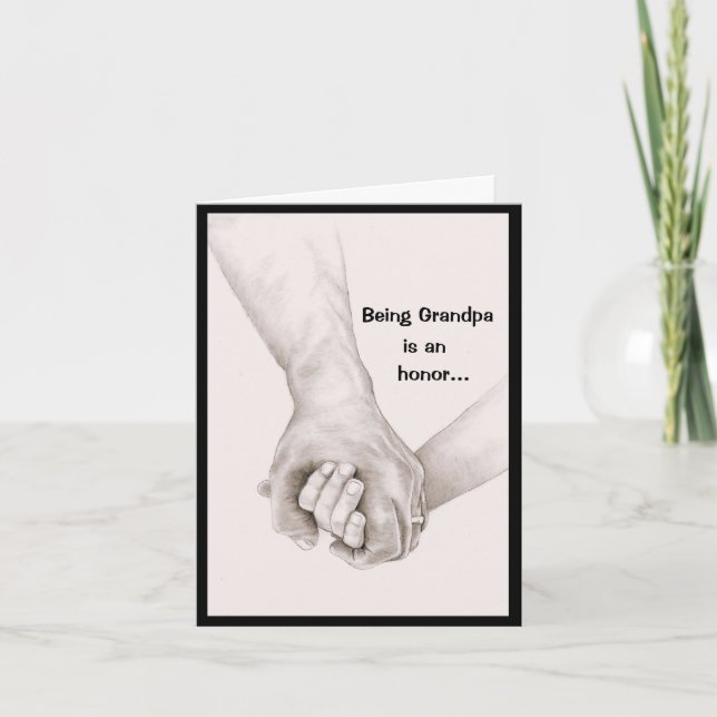 Being Grandpa and Papa Father's Day Card (Front)