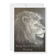 Being Heard Without Roaring Lion Inspirational Art