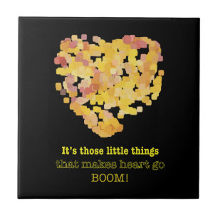 Being in love quote: It's those little things ... Ceramic Tile