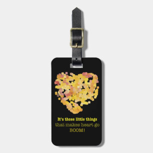 Being in love quote: It's those little things ... Luggage Tag