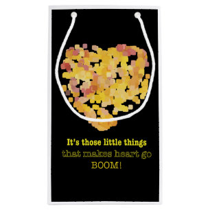 Being in love quote: It's those little things ... Small Gift Bag