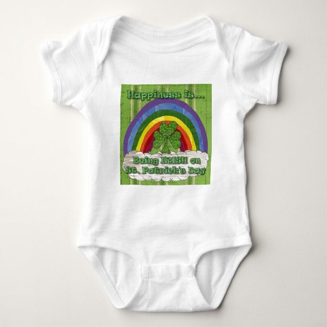 Being Irish On St Patrick's Day Baby Bodysuit (Front)