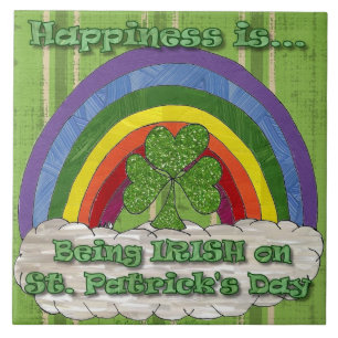 Being Irish On St Patrick's Day Ceramic Tile