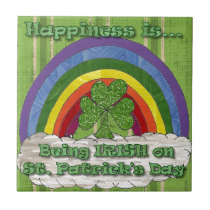 Being Irish On St Patrick's Day Ceramic Tile