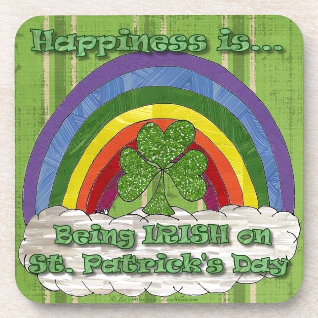 Being Irish On St Patrick's Day Coaster (Front)