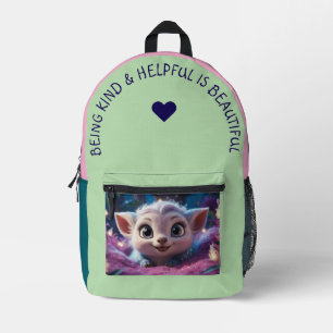 Being Kind & Helpful… Printed Backpack