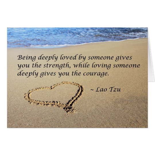Being loved card