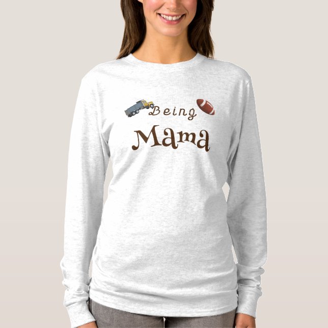Being Mama Customisable T-Shirt (Front)
