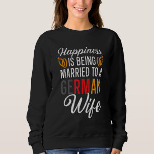 Being Married To A German Husband Wife Germany Fla Sweatshirt