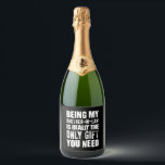 Being My Brother-In-law Gift Christmas Brother Sparkling Wine Label<br><div class="desc">Being My Brother-In-law Gift Christmas Brother Birthday</div>