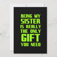 Being my sister is really the only gift funny fami