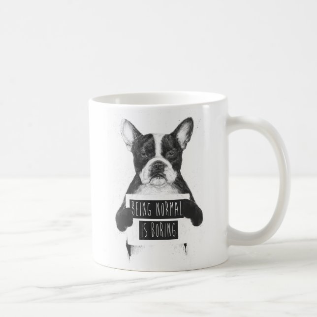 Being normal is boring coffee mug (Right)