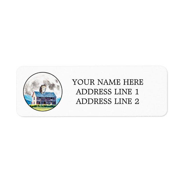 Being of Day and Night Return Address Label (Front)