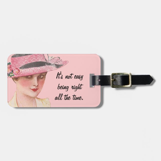 Being Right Luggage Tag (Front Horizontal)