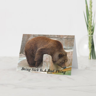 Being Sick Is A Bad Thing Card