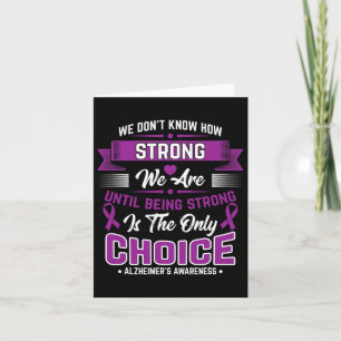 Being Strong Is The Only Choice Heimerheimer Aware Card
