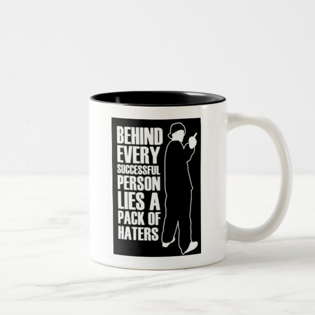 Being Successful Means Haters Two-Tone Coffee Mug (Right)