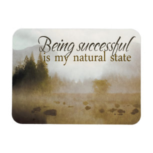 "Being successful" Motivation Affirmation Flexible Magnet