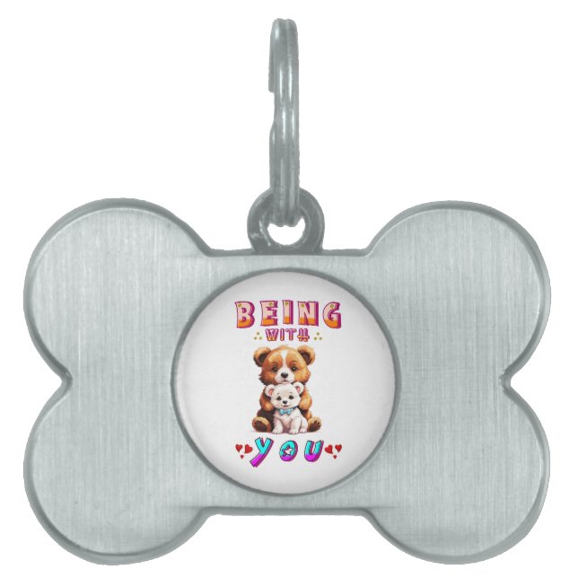 Being With You Pet ID Tag (Front)