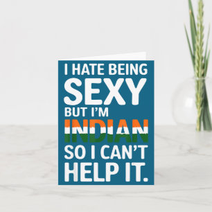 Being Y Indian Funny India Card