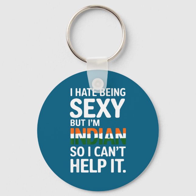 Being Y Indian Funny India  Key Ring (Front)