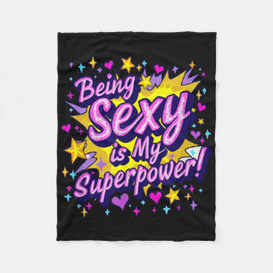 Being Y Is My Superpower Fleece Blanket