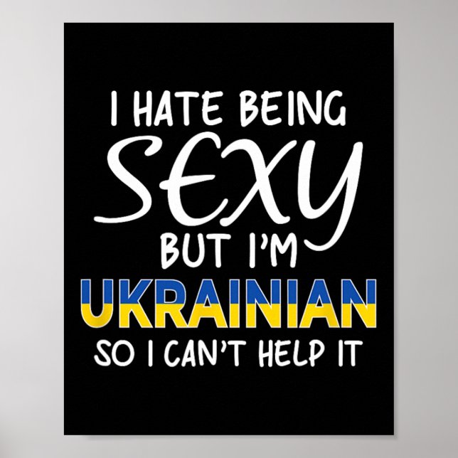 Being Y Ukrainian Funny Ukraine  Poster (Front)