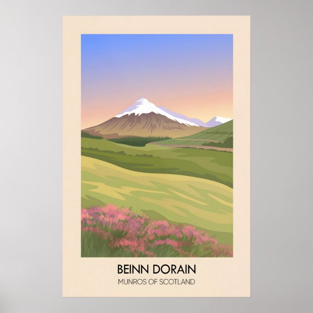 Beinn Dorain Munros of Scotland Poster (Front)