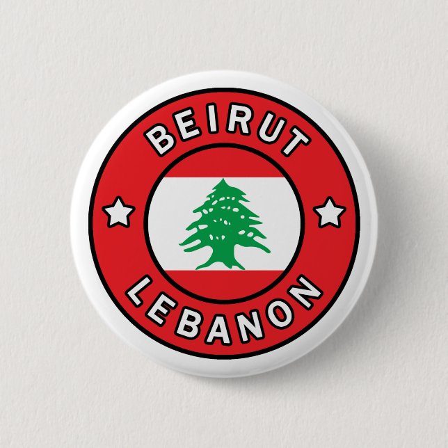 Beirut Lebanon 6 Cm Round Badge (Front)
