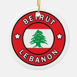 Beirut Lebanon Ceramic Ornament